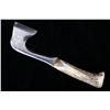 Image 1 : Hand Crafted Axe w/ Antler Tine Handle