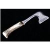 Image 2 : Hand Crafted Axe w/ Antler Tine Handle