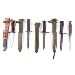 Assorted Military Bayonets & Combat Knives