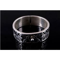 Taxco Mexico Silver Shadowbox Bracelet