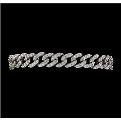 5.40 ctw Diamond Bracelet - 14KT White Gold