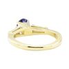 Image 3 : 1.30 ctw Sapphire and Diamond Ring - 14KT Yellow Gold