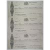 Image 1 : Adelaide, Australia.  18-- (ca.1877).  Uncut sheet of 3 proof 1st, 2nd and 3rd Bills of Exchange pri