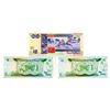 Image 2 : Monetary Authority of Belize, 1980-1990 Banknote Trio.