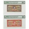 Image 1 : Bermuda Government. 1957. Pair of Issued Banknotes.