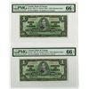 Image 1 : Bank of Canada. 1937. Pair of Issued Banknotes.
