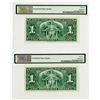 Image 2 : Bank of Canada. 1937. Pair of Issued Banknotes.