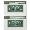 Image 2 : Bank of Canada. 1937. Pair of Issued Banknotes.