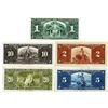 Image 2 : Bank of Canada, 1937 Banknote Issue Quintet.