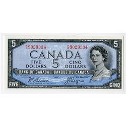 Bank of Canada, 1954 "Devil's Face" Issue $5 Banknote.