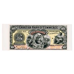 Canadian Bank of Commerce, 1888 Proof Banknote.