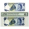 Image 1 : Cayman Islands Currency Board, 1971 Issue Banknote Pair.