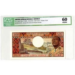 Banque des Etats de l'Afrique Centrale. ND (1974). Issued Banknote.