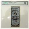 Image 1 : Banco De Santiago, 1886 Issued Obsolete Banknote.