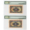Image 2 : Kwangtung Provincial Bank. 1940. Pair of Remainder Banknotes.