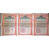 Image 1 : Imperial Chinese Government 5% Hukuang Railways Gold Loan of 1911, £100, I/U Bond Trio