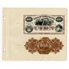 Image 1 : Banco De Barranquilla 1873 Proof Face & Back Banknote On Presentation Sheet.