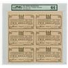 Image 1 : Government of Fiji, 1942 Uncut Sheet of 6 Notes.