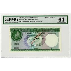 Bank of Ghana. ND (1965). Specimen Banknote.