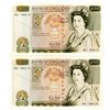 Image 1 : Bank of England. 1988, £50 Sequential Banknote Pair.