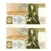 Image 2 : Bank of England. 1988, £50 Sequential Banknote Pair.