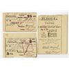 Image 1 : Baksoyuz Cooperative Union, 192_, Trio of Canceled Issued Scrip Tickets