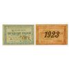 Image 1 : Yenisey Governorate Union of Cooperatives, 1922-23, Pair of Issued Exchange Tokens