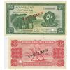 Image 2 : Sudan Currency Board. 1956. Pair of Specimen Currency Notes.