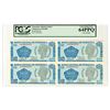 Image 1 : Banco Central De Venezuela, 1989 Uncut Block of 4 Specimen Notes.