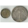 Image 2 : Chile, 1817-1880, lot of 2 Silver Coins.