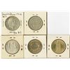 Image 2 : Denmark, 1912-1945, Quintet of Silver 2 Kroner Coins.