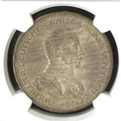 Prussia. 1914A. 5 Mark. NGC graded MS 62.