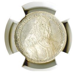 Federal Republic. 1955G. 5 Mark. Ludwig von Baden Commemorative. NGC graded MS 65.