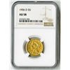 Image 1 : U.S. $5 Liberty Gold. 1906-D Liberty Head Half Eagle. AU-58 (NGC).