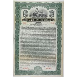 Murray Body Corp., 1924, $1000 Specimen Bond.