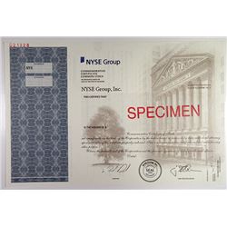 NYSE Group, Inc. 2006 Commemorative Stock Certificate