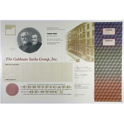 Goldman Sachs Group, Inc. 1998 IPO Specimen Stock Certificate