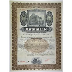 Mutual Life Insurance Co. of New York 1900-20 Specimen Bond