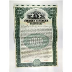 Poulsen Wireless Corp., 1911 Specimen Bond.