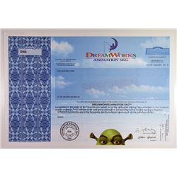 DreamWorks Animation 2004 Specimen Stock Certificate