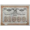 Image 1 : Mexican Economical Electric Light and Power Co., 1884 I/U Serial #1 Gold Coupon Bond.