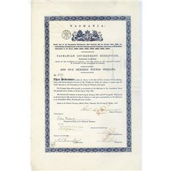 Tasmanian Government Debenture, 1867, I/C Bond.