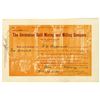 Image 1 : Coronation Mining and Milling Co., 1902 I/U Cripple Creek Stock Certificate.