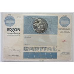 Exxon Corp., 1983 Unique Production Proof Model of Proposed Stock Certificate