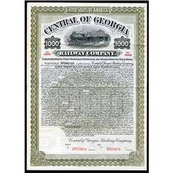 Central of Georgia Railway Co., 1905 Specimen Bond