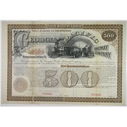 Georgia Pacific Railway Co., 1888 Specimen Bond