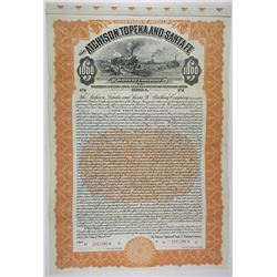 Atchison, Topeka and Santa Fe Railway Co. 1912 Specimen Bond Rarity