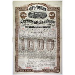 East Side Street Railway Co., 1888 Specimen Bond Rarity