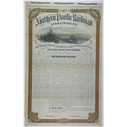 Northern Pacific Railroad and Land Grant, 1881 Specimen Bond.