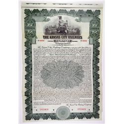 Kansas City Railways Co. 1915 $1000 1st Mortgage Specimen Bond
